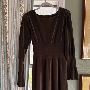 Elegant Brown Women's Dress